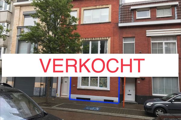 Gelijkvloers app.
                                verkocht in Oostende