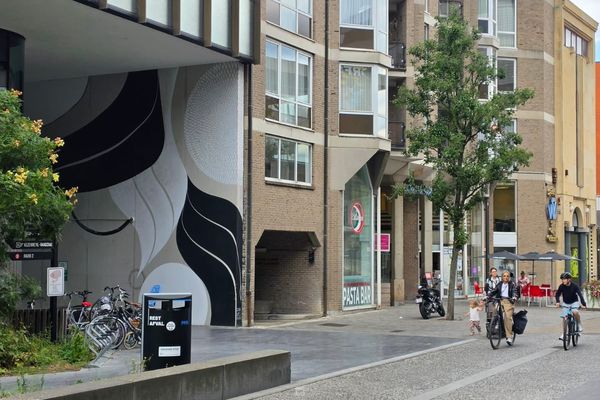 Sint-Jozefsstraat inkom langs het Hasselts Stadhuis
