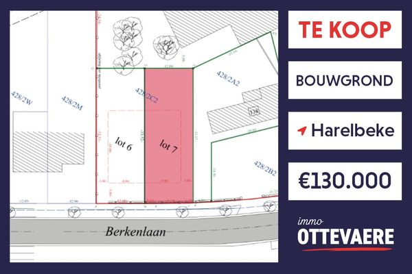 Bouwgrond
                                te koop in Harelbeke