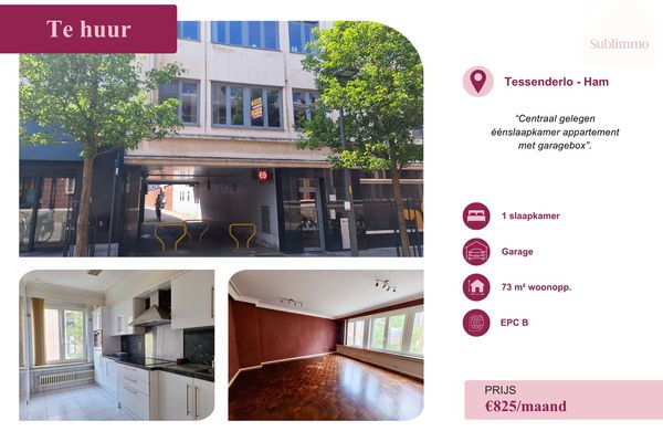 Appartement
                            te huur in Tessenderlo-Ham