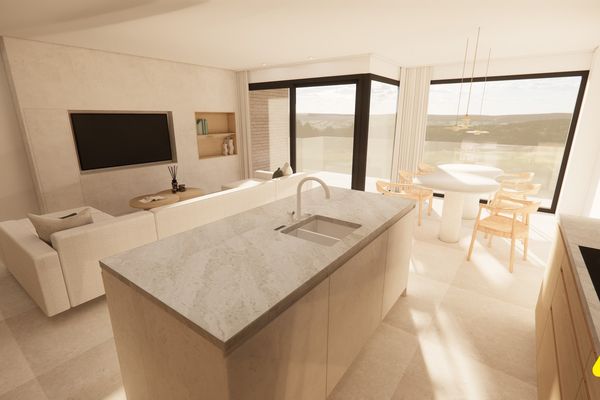 Render verdieping 3 - kookeiland