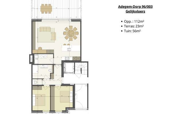 Appartement te koop / Adegem