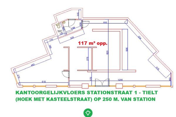 Kantoor
                                te koop
                                in Tielt
